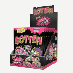 Rotten Candy Low Sugar Sour Gummy Cruncheez 1.8oz 8ct
